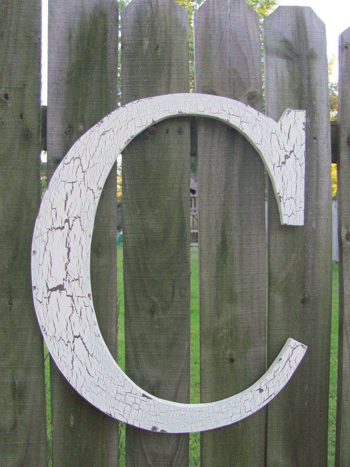 sign letter c Wedding Letter Shabby VintageShore Sign Sign Chic Wooden by C