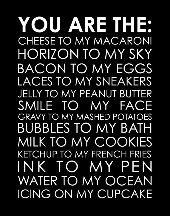 Items similar to You Are The Cheese To My Macaroni Print - 8"x10" on Etsy