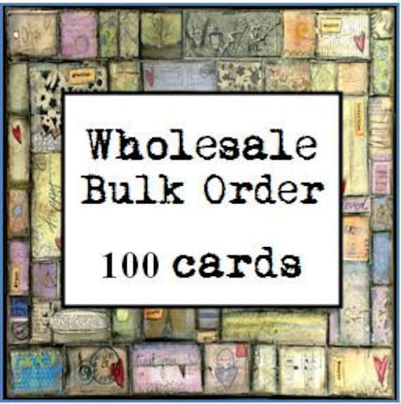 Items similar to Wholesale  Bulk  Order 100 Note Cards  