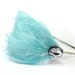 Aqua Blue Feather Headband, Fascinator, Hair piece, Bridal, Bridesmaid, Party, Light Blue, Sky Blue - The Queen's Jewels - Aquamarine