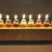 menorah - Jar oil clay hanukah menorah