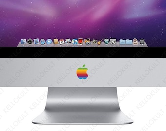 Apple iMac Retro Apple Logo Decal