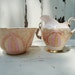 Stunning Tuscan Bone China Creamer and Sugar