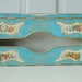 Vintage Baret Ware Turquoise Tin Tissue Box Holder