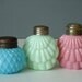 Opaque Glass Salt and Pepper Shakers - Consolidated Glass Shakers - Antique Glass Salt Shakers