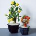 RESERVED Vintage Glass Lemon Tree - Ornamental Glass Bead Tree - Vintage Japan Glass Tree