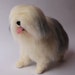 Old Enlgish Sheepdog Dog Sculpture