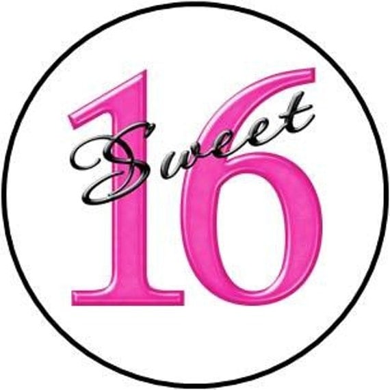 Sweet 16 Cupcake Toppers