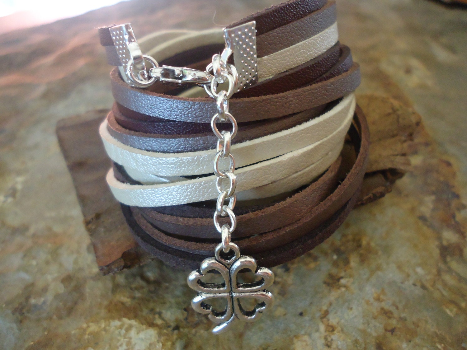 1 METER beige brown suede wrap bracelet by AsaiBolivien on Etsy