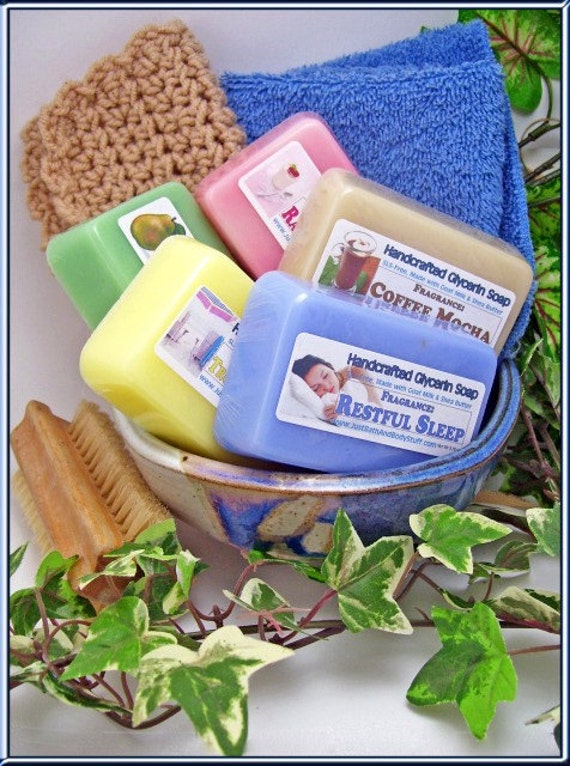 Bulk Lot 6 Bars Handmade Soap Bars by JustBathAndBodyStuff on Etsy