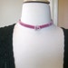SALE - Gorgeous Victorian Inspired Rose Pink Velvet Choker with High Quality Crystal Slide (petite version)