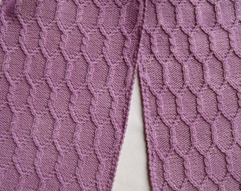 Knit Scarf Pattern: Gothic Columns Turtleneck Scarf Knitting Pattern