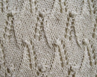 Knit Scarf Pattern: Lace Sampler Scarf / 1