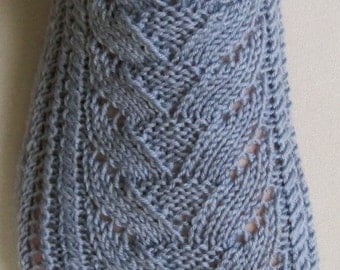 Knit Sock Pattern: My First Cable Lace Socks Knitting Pattern