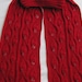 Knit Scarf Pattern: Climbing Rose Vine Turtleneck Scarf