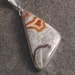 Handmade Sterling Silver Lace Agate Pendant Right Half