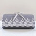 Small Julian Clutch in Dark Gray. Perfect for the Bride, Bridesmaid or any event