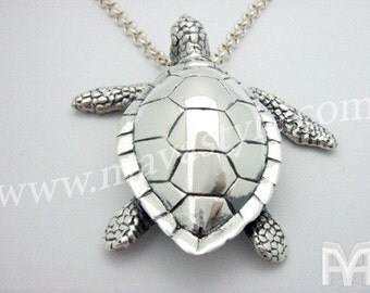 Sterling Silver Turtle Pendant