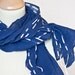 Versatile Navy Blue Scarf Summer Nautical Sea Yacht Sailing White Ultramarine teamcamelot elitett tbteam