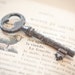 Vintage Medium Skeleton French Key Rusty Antique Keys for Steampunk Jewelry, Altered Art, Mixed Media and Assemblage Shabby Chic Romantic Home