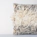 Felted Pillow Cover Fur eco friendly Country Home Decor Wood Oatmeal natural white gray Neutral Rustic Country OOAK tribal wild