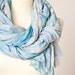 Versatile Scarf Hand dyed Shawl Beach Pareo Summer Blue neutral silver nautical teamcamelot tbteam elitett