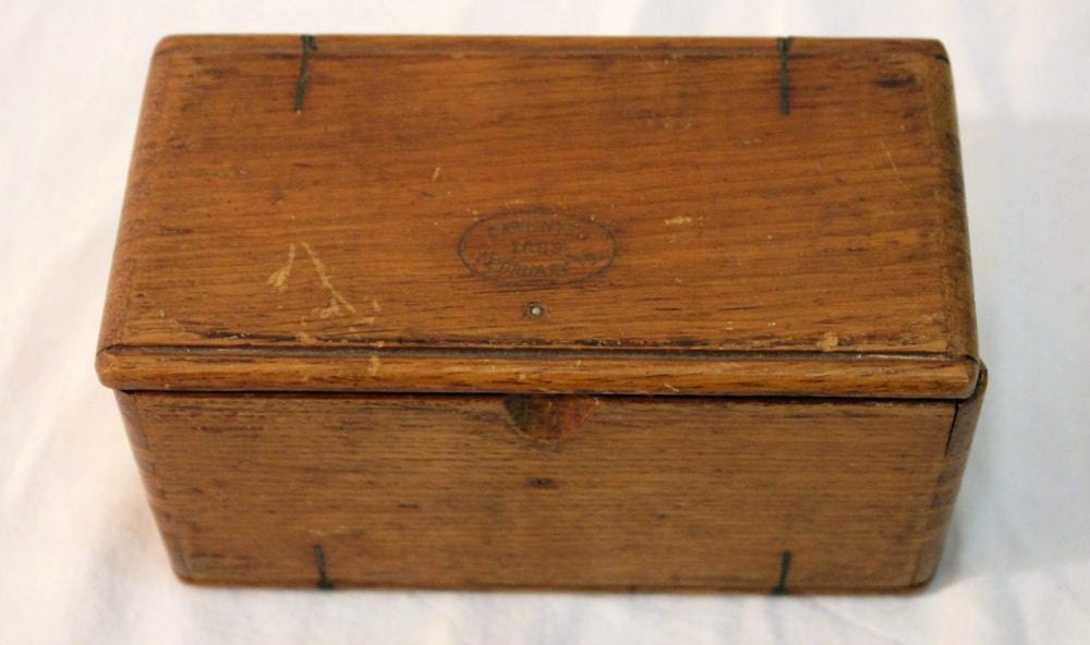 Antique Box of Sewing Machine Parts by HeartAndHand123 on Etsy