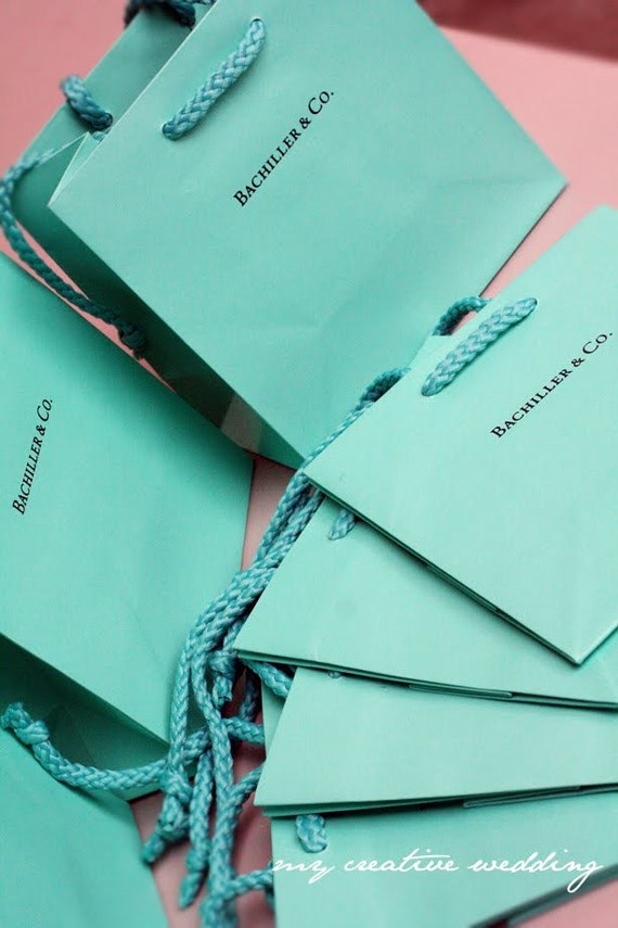 tiffany inspired gift bags