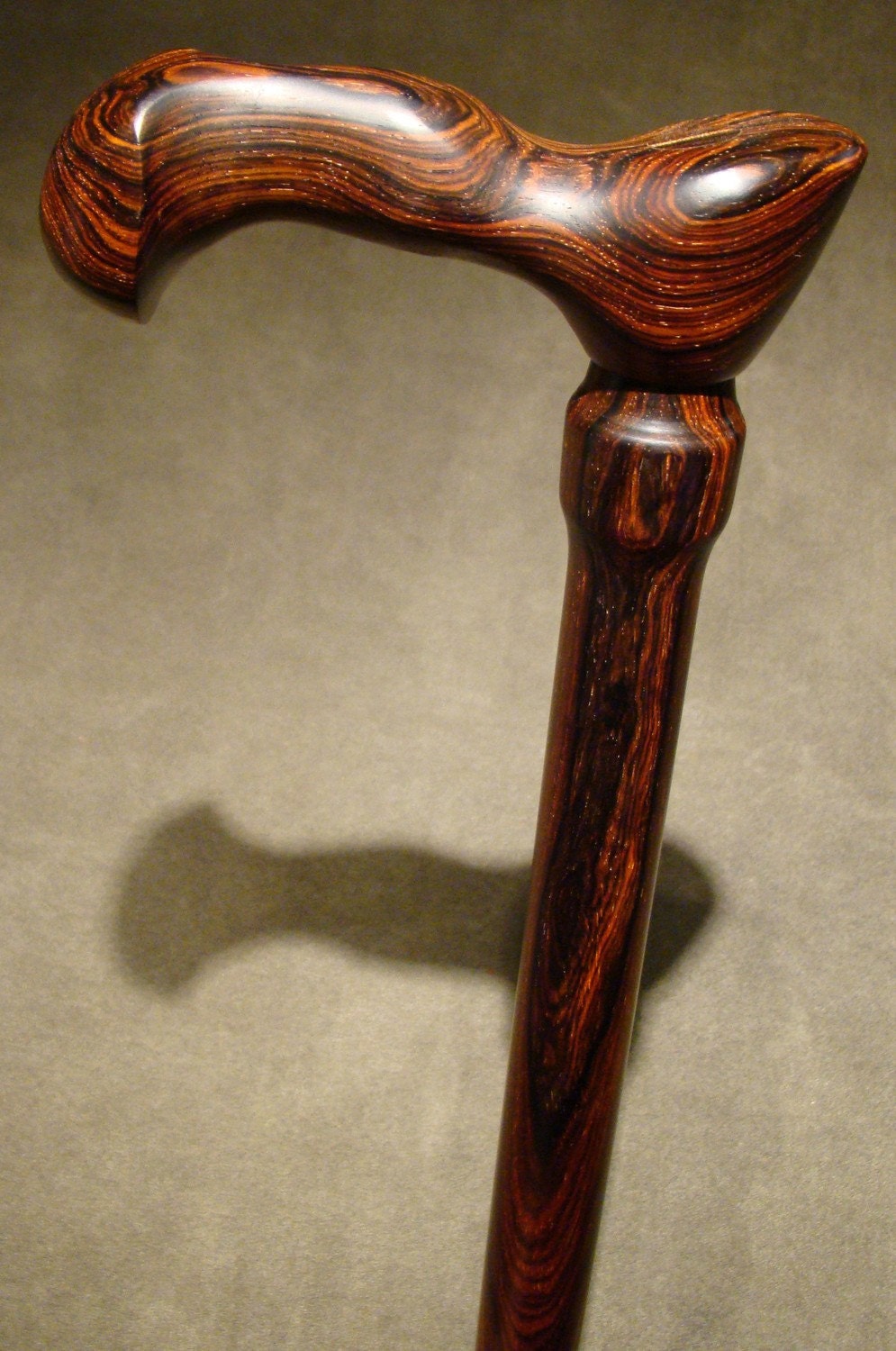 Extra Big Tall Custom Walking Cane Item 106 Cocobolo