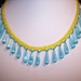 RESERVED FOR JACKIE..Handmade Fiber Optic Glass Necklace