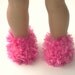 Fuzzy Slippers for American Girl Dolls