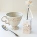 On Sale...Bud VASE with Test Tube, with flower, Valentine gift, white shaby chic, home decor