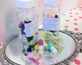 Happy Pills - THE ORIGINAL kawaii smiling pills - Cute miniature medicine with happy face - message in a bottle