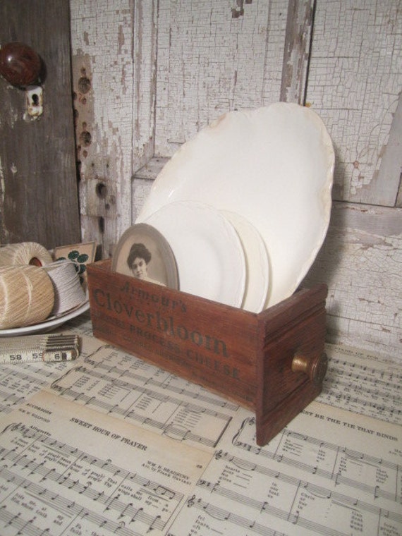 Items similar to Antique Sewing Machine Drawer with Brass Knob / Wood