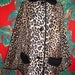 Great vintage 50's 60's faux fur leopard cape coat