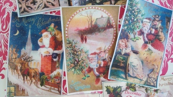 Edible Image VIctorian Christmas Wafer Papers