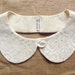 peterpan collar - summer collar - lace on cream - multiple cut