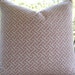Pillow Cover...Beautiful Decorative Designer Fabric...20x20...Throw Pillow...Dusty Rose Pink Cross Section...SALE