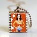 Wonder Woman 03 Scrabble Tile Pendant (ITEM S425) Free Ball Chain Necklace or Key Ring