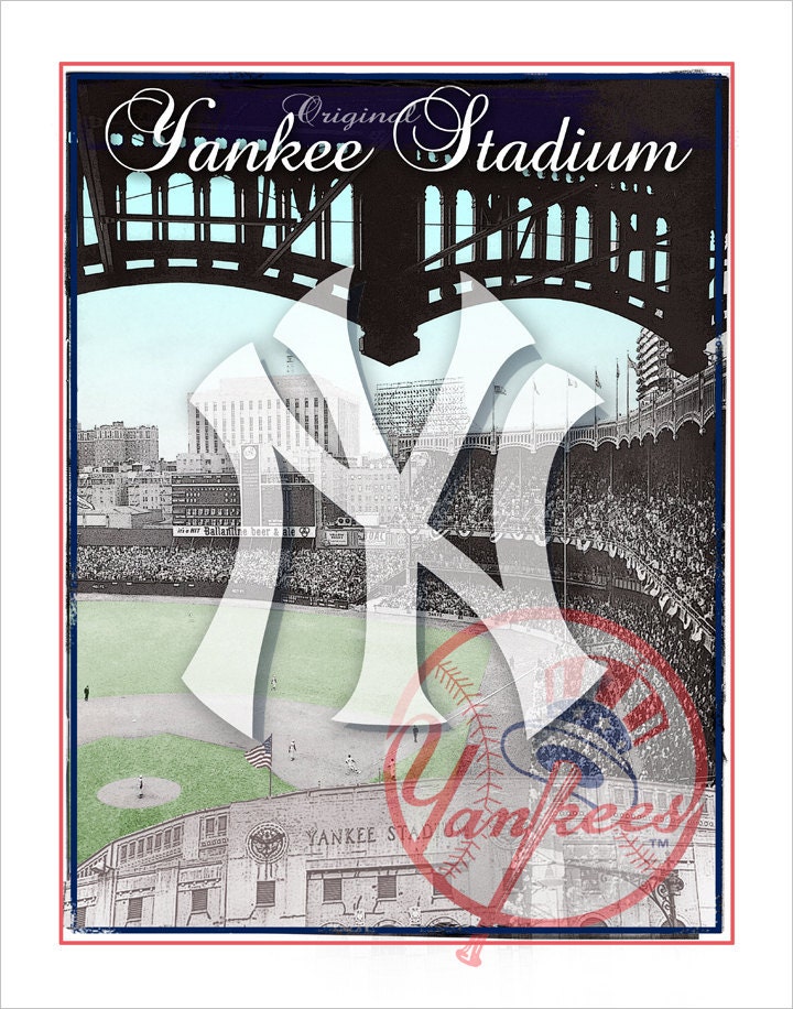 New York Yankees Poster Print Original Yankee By Aswegoarts