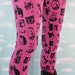 Pink Kitty Leggings. Small