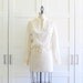 Boho Chic Long Sleeve Crop Top, Hippie Boho Peasant Blouse, Henley Eyelet Trim, size Medium