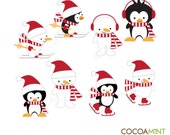 Snow Buddies in Red Clip Art Set Il_170x135