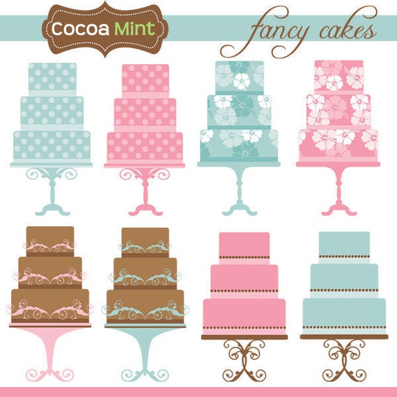 Fancy Cakes Clip Art Il_570xn