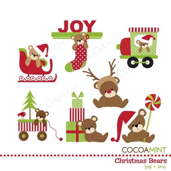 clip art christmas bear - photo #32