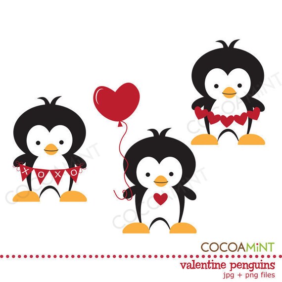 penguin valentine clipart - photo #9