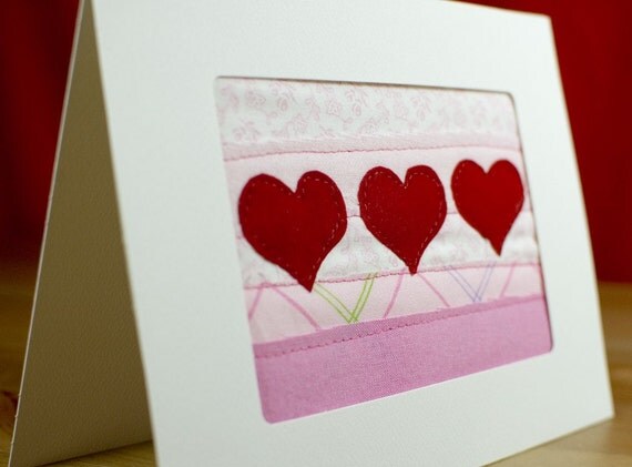 Unique 70 Quilted Valentine Card