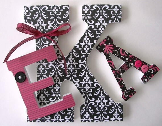 Diy Gift Ideas Applying Painters Tape To Decorated Wooden Letters