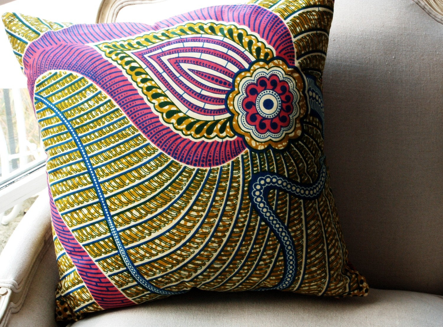 Persian Floral Deluxe CUSHION Throw pillow cover by SISTERBATIK