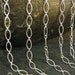 3 ft Sterling Silver Textured Large Link Footage chain, Long - Short Oval Links CH41